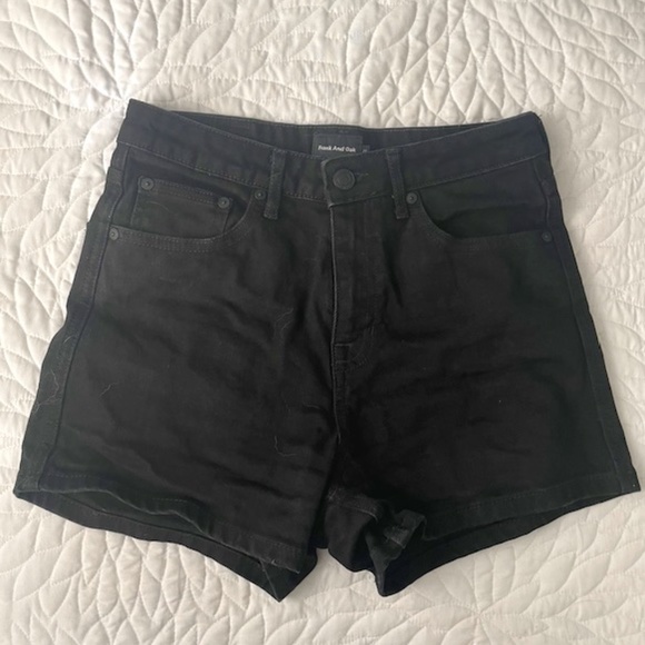 Frank and Oak Black Jean Short - Picture 1 of 3